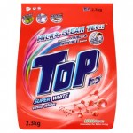 Top super white micro-clean tech powder detergent 2.3kg
